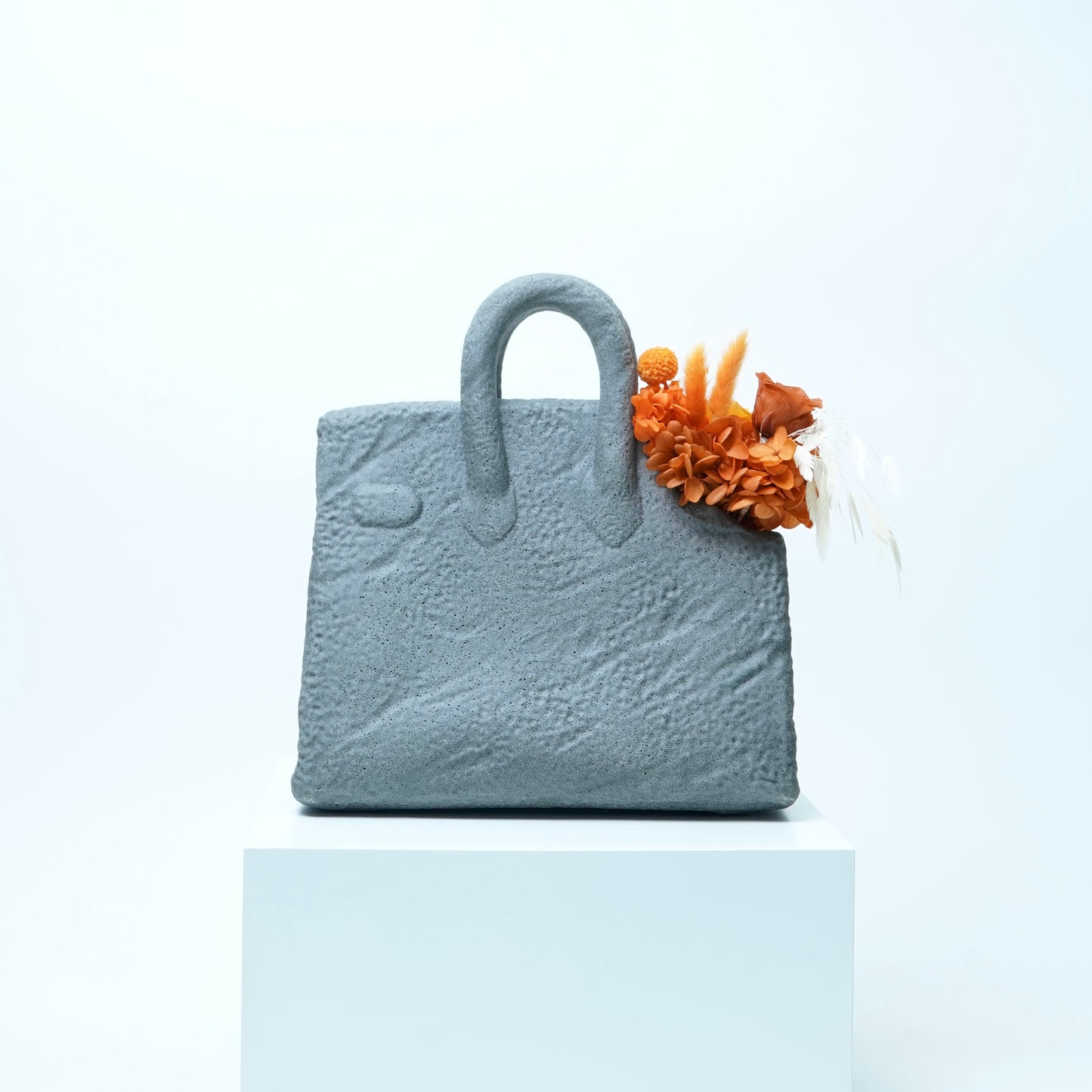 STONEWRAPPED VASE-ORANGE