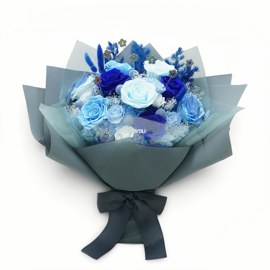 C-BLU03 (9 stems/7 crystals)