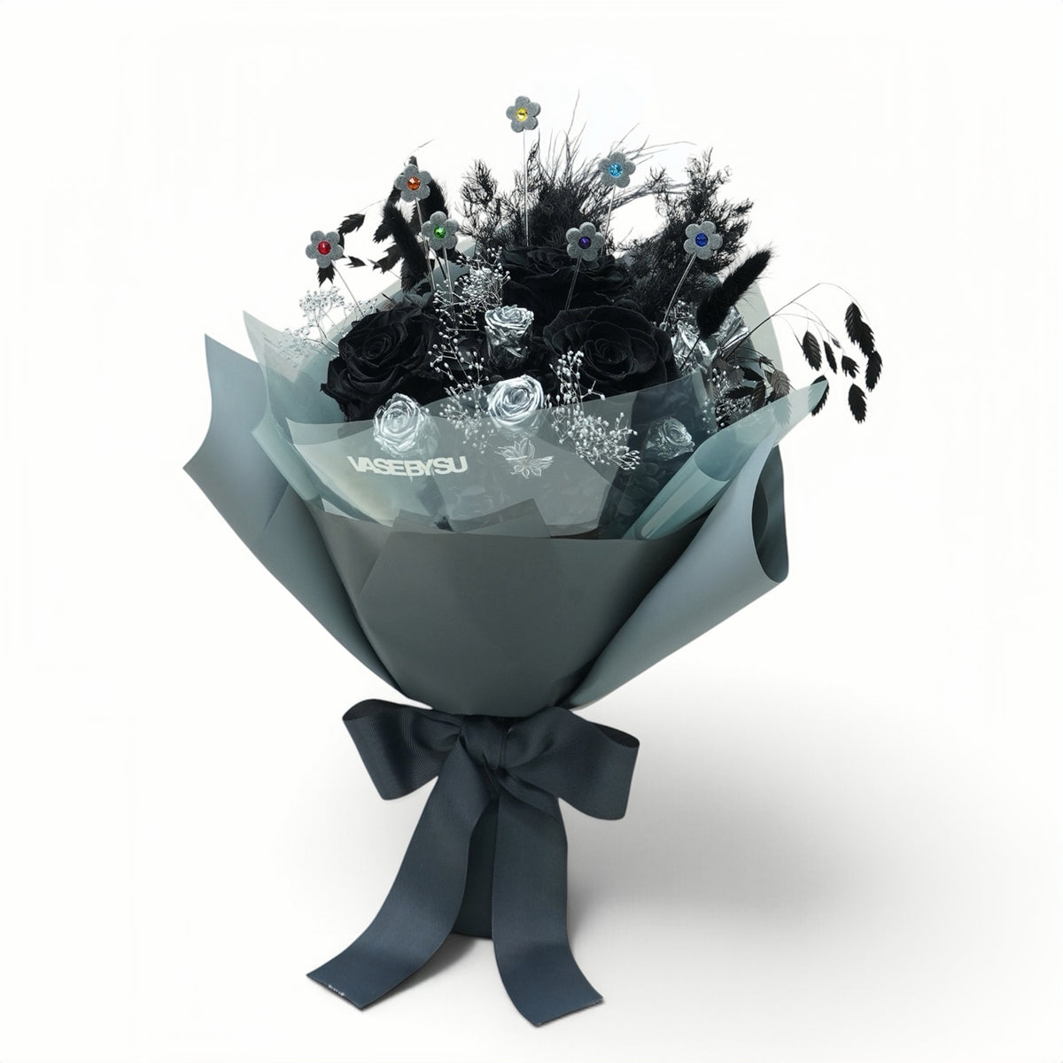 C-BLK01 (3 stems/ 7 crystals)