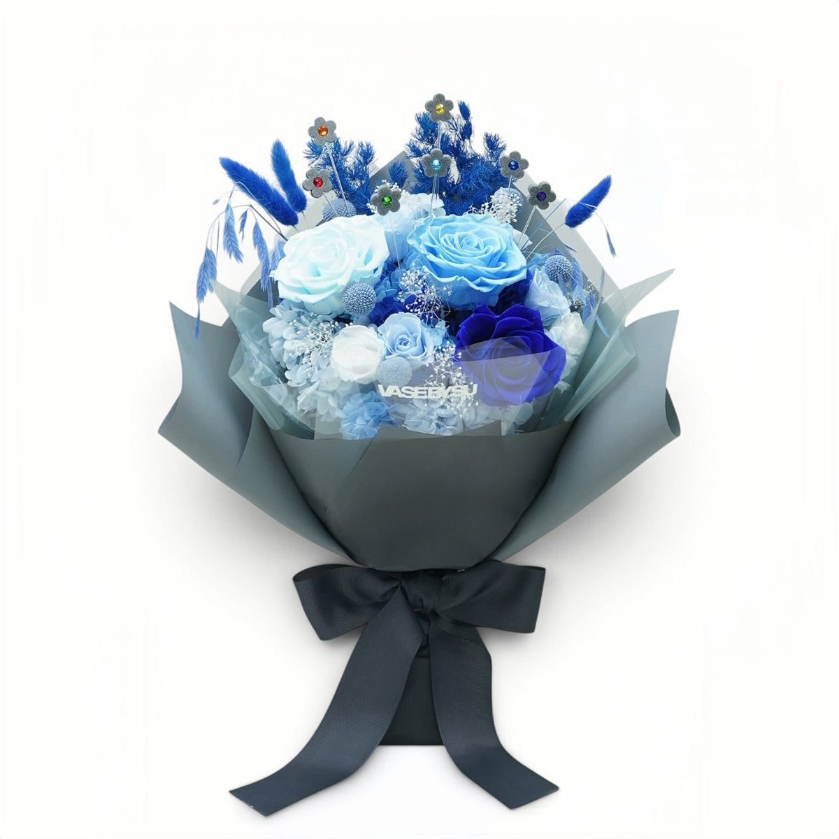 C-BLU01 (3 stems/7 crystals)