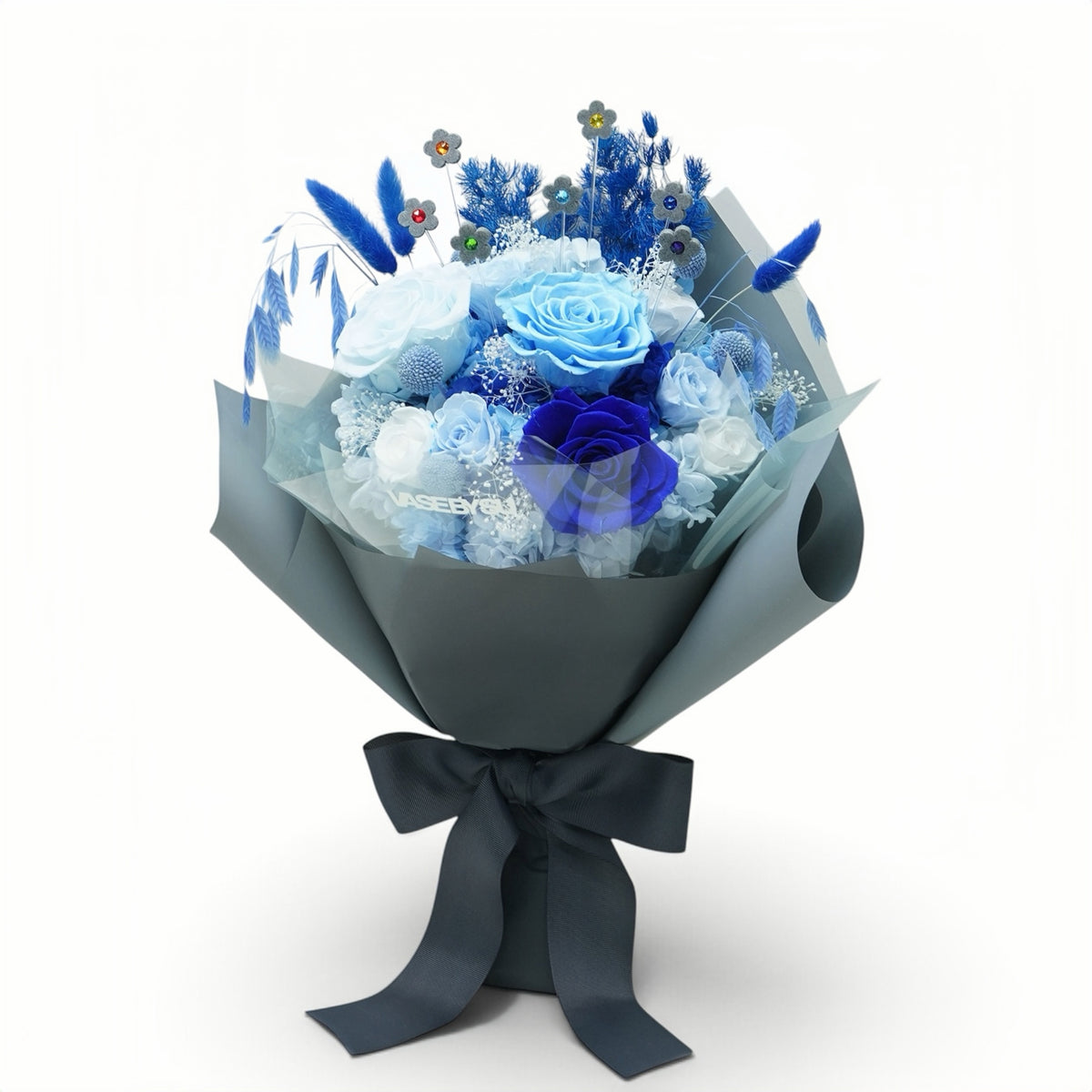C-BLU01 (3 stems/7 crystals)